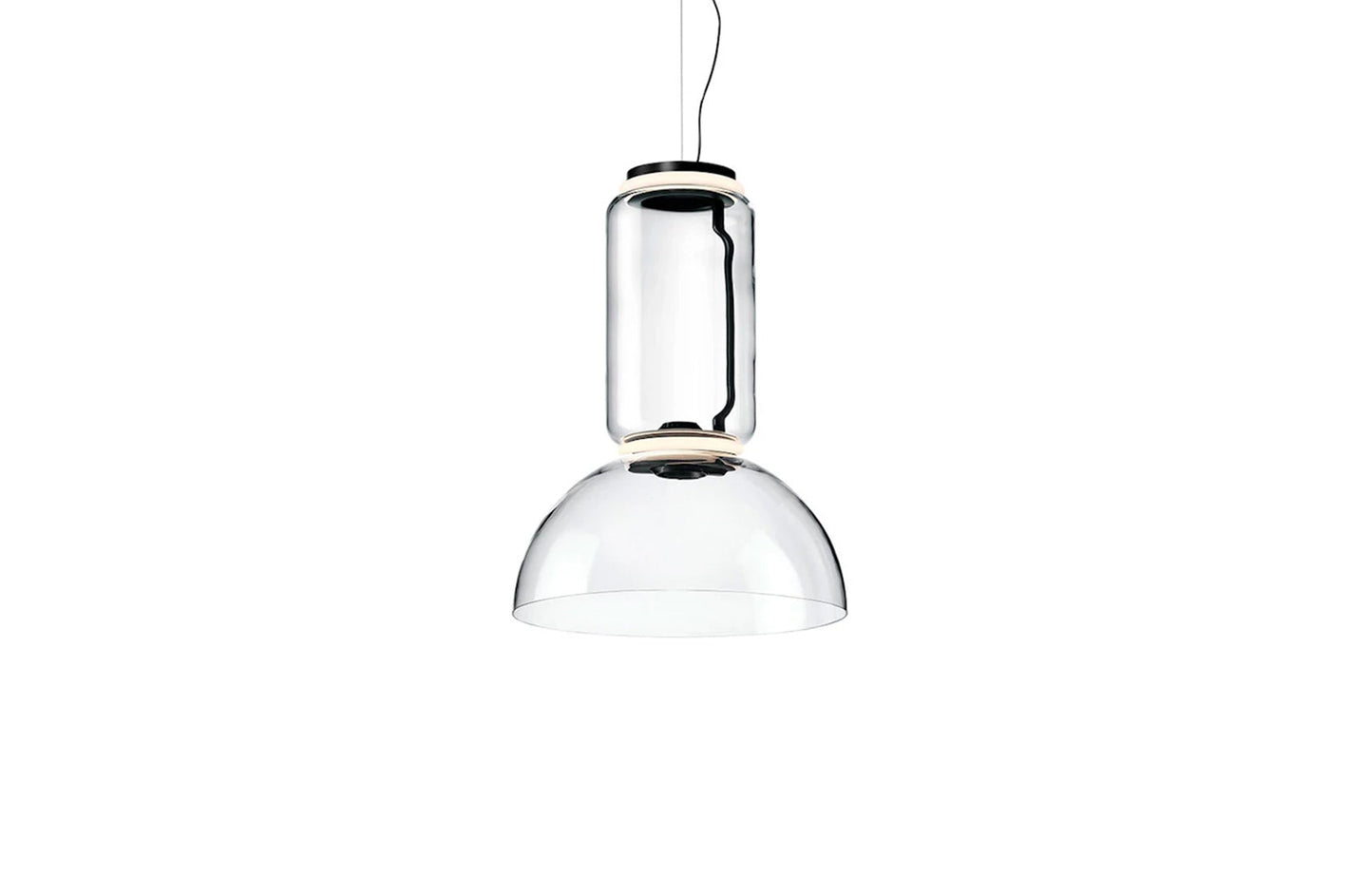 Noctambule Suspension Lamp - 1 Low Cylinder Bowl
